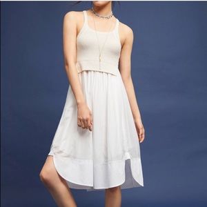 Anthropologie Maeve White Midi Dress